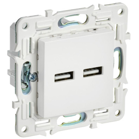 SKANDY Розетка USB A+A 3,1А SK-R15W арктический белый