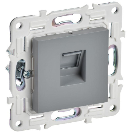 SKANDY Розетка компьютерная RJ45 кат.6 SK-K02Gr серый