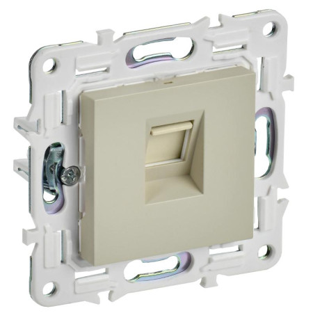 SKANDY Розетка компьютерная RJ45 кат.5E SK-K01B бежевый