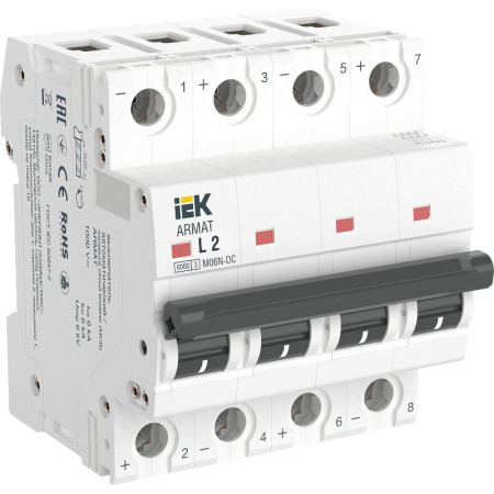 ARMAT Авт. выкл. M06N-DC 4P L 2А IEK