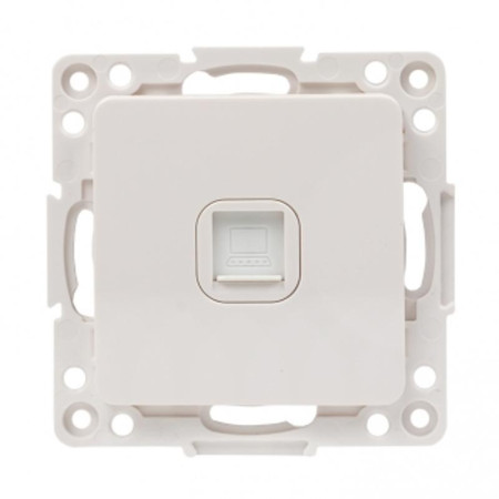 Стокгольм Механизм Розетки RJ-45 1-местной белый PROxima