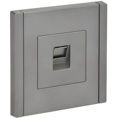 FORTE&PIANO Розетка комп. RJ45 кат.5E FP532 сталь