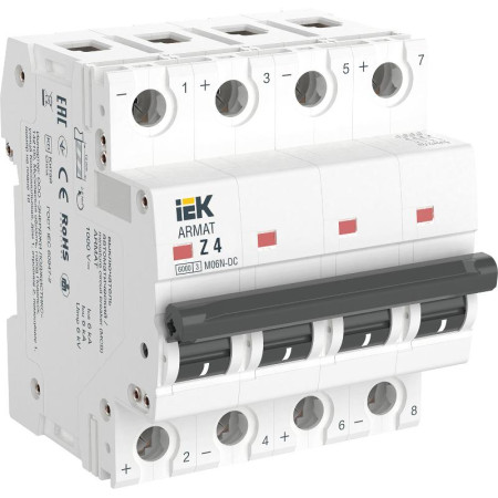 ARMAT Авт. выкл. M06N-DC 4P Z 4А IEK