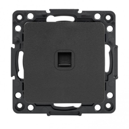 Стокгольм Механизм Розетки RJ-45 1-местной черный PROxima