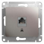 Glossa Платина Розетка компьютерная RJ45 кат.5E