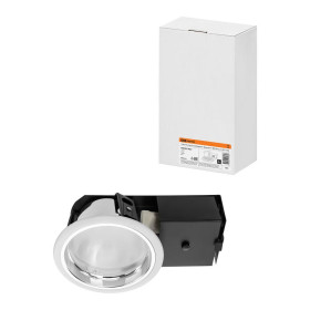 Светильник встраиваемый под лампу ЛВО 04 Downlight 2х15Вт КЛЛ Е27 IP20
