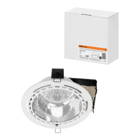 Светильник встраиваемый под лампу ЛВО 01 Downlight 2х20Вт КЛЛ Е27 IP20