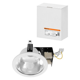 Светильник встраиваемый под лампу ЛВО 05 Downlight 2х20Вт КЛЛ Е27 IP20