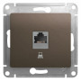 Glossa Шоколад Мех Розетка компьютерная RJ45 кат.5E