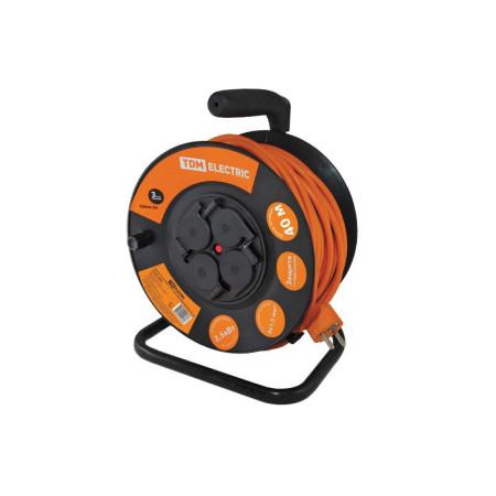 Удлинитель силовой УКз16-004  (IP44 4 места/40м ПВС 3х1,5)