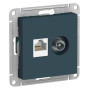 AtlasDesign Изумруд Розетка 2-ая комп+TV, RJ45+TV, кат.5E, механизм