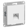 AtlasDesign Белый Розетка телефонная RJ11, механизм
