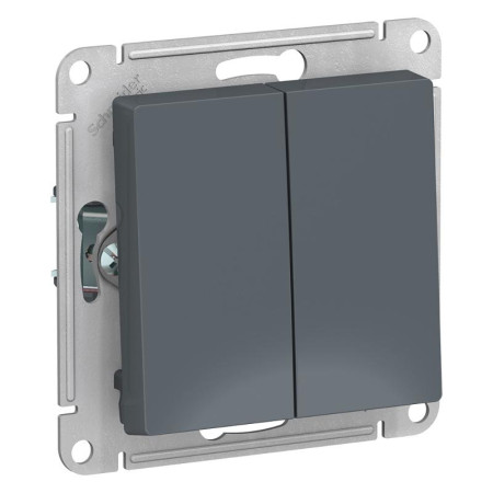 AtlasDesign Грифель Переключатель 2-клавишный сх.6, 10АХ, механизм