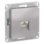 AtlasDesign Алюминий Розетка компьютерная RJ45, кат. 6A, механизм
