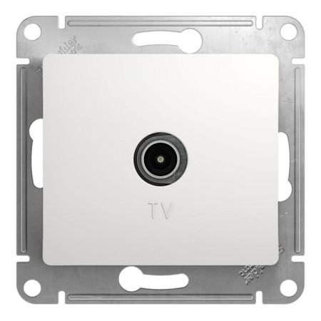 Glossa Белый TV Розетка оконечная 1DB