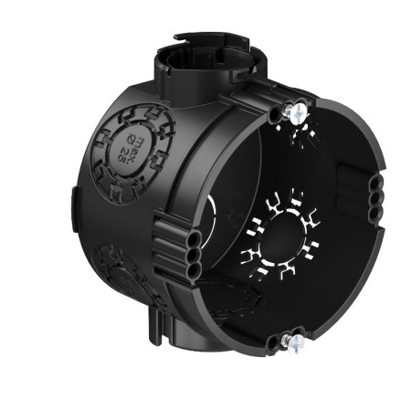 Коробка монтажная для сплошных стен 68(60)х46 мм, D60mm, H46mm, с винтами в комплекте, скрытая, 7вводов (UG 46-GS)