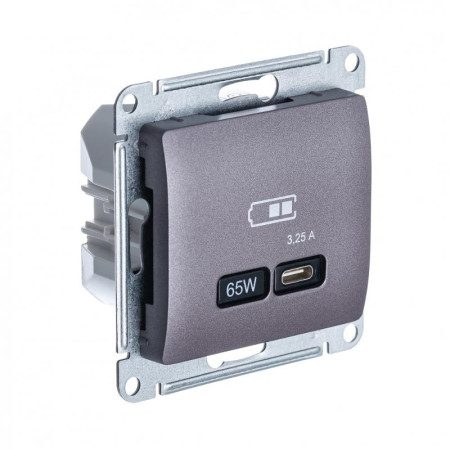 Glossa Сиреневый туман USB Розетка тип-C 65W высокоскор.заряд. QC PD