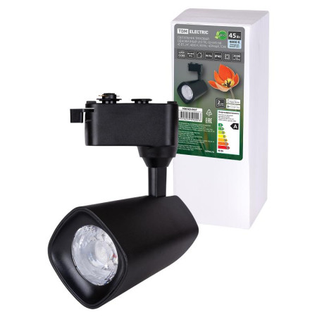 Светильник трековый однофазный LED TRL-02-045-NB 45 Вт, 24°, 4000 К, 90 Ra, черный,