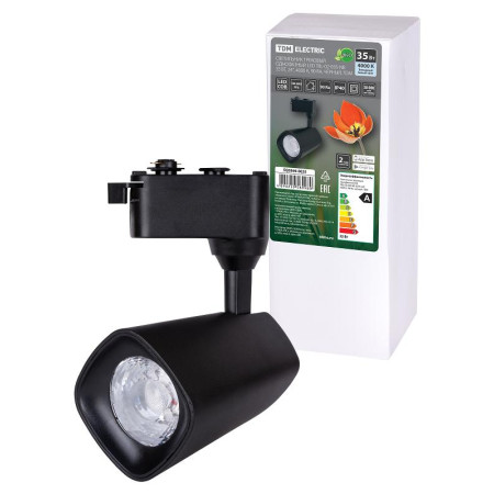 Светильник трековый однофазный LED TRL-02-035-NB 35 Вт, 24°, 4000 К, 90 Ra, черный,