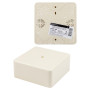 Коробка распределительная КР 100х100х44 о/п, сл. кость, IP40, инд. штрихкод