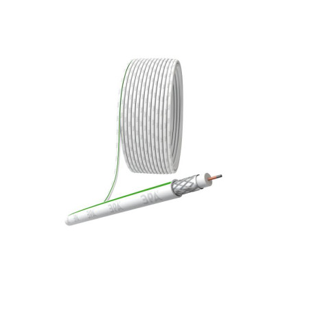 ЭРА Кабель коаксиальный SAT 703 B,75 Ом, CCS/(оплётка Al, 75%), PVC,цвет белый, бухта 10 м