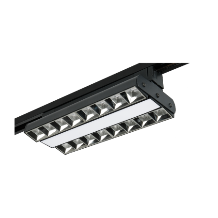 Светильник светодиодный трековый PTR 2260R 1F2S 60w 3000K 60°,120°,60° BL (чёрный) 280mm IP40
