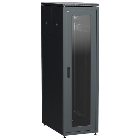 ITK LINEA N 38U 800х1000мм стекл. пер. дв. задн. метал. чер.