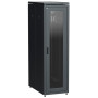 ITK LINEA N 38U 800х1000мм стекл. пер. дв. задн. метал. чер.