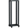 ITK LINEA F Стойка 2-рамная на рол. 42U 600х600мм черная