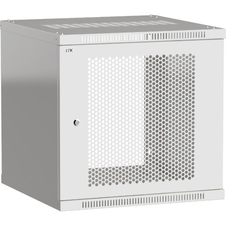 Шкаф LINEA WE 18U 600x650мм дверь перфорированная серый