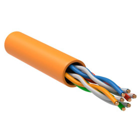 Витая пара U/UTP 5E 24AWG 4PR LSZH 1м оран. 305м РФ
