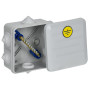 Коробка КУП КМ41361 100х100х50мм IP44 6 вв. (7035)