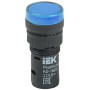 Лампа AD16DS(LED)матрица d16мм синий 230В AC