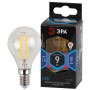 Лампа светодиодная F-LED P45-9w-840-E14 (филамент, шар, 9Вт, нейтр, E14)