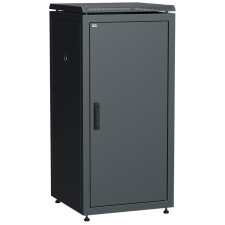 Шкаф сетевой 19" LINEA N 28U 600х800 мм металлическая передняя дверь черный