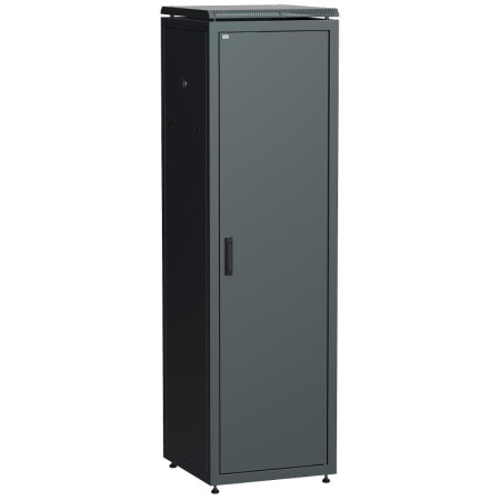 Шкаф сетевой 19" LINEA N 33U 600х800 мм металлическая передняя дверь черный
