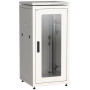 Шкаф сетевой 19" LINEA N 18U 600х600 мм стеклянная передняя дверь, задняя металлическая серый