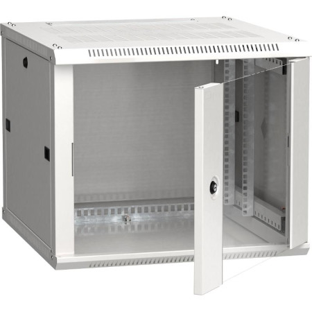 Шкаф LINEA W 6U 600x600 мм дверь стекло, RAL7035