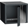 Шкаф LINEA W 9U 600x600 мм дверь стекло, RAL9005