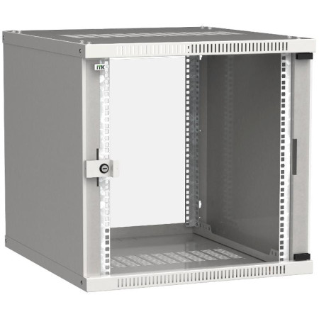 Шкаф LINEA WE 12U 600x600мм дверь стекло серый
