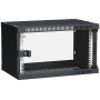 Шкаф LINEA WE 6U 550x350мм дверь стекло черный