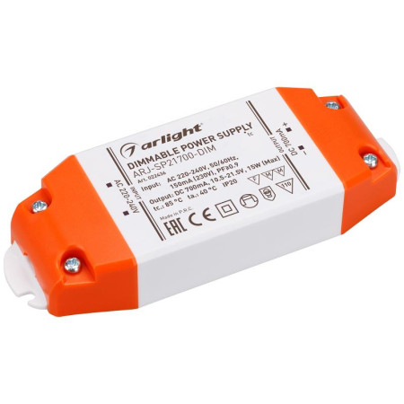 Блок питания ARJ-SP21700-DIM (15W, 700mA, PFC, Triac)