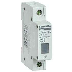 Ограничитель импульстного перенапряжения ОПС1-C 1Р 10/40кА 230В