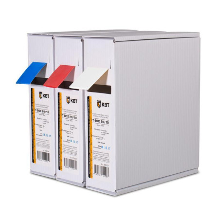 Термоусаживаемя трубка в евро-боксеT-BOX 4/2 синий (10м)