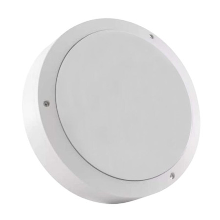 Светильник светодиодный пылевлагозащищенный для ЖКХ ULW-K15A 25W/5000K IP54 WHITE круг 5000K 3000Лм 220X70мм белый пр-во РФ