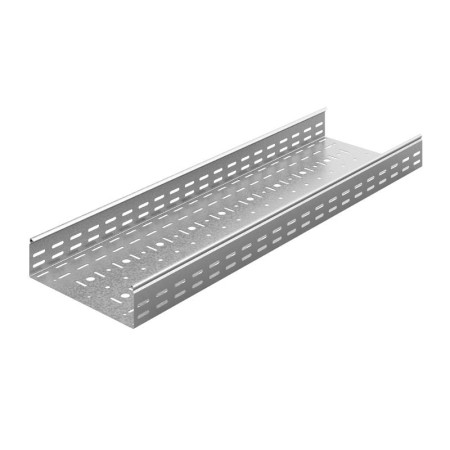Лоток перфорированный 400х80х3000, толщ. 1,2 мм, гор. цинк