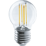 Лампа светодиодная LED 4Вт Е27 230В 4000К NLL-F-G45-4-230-4K-E27 шарик прозрачный