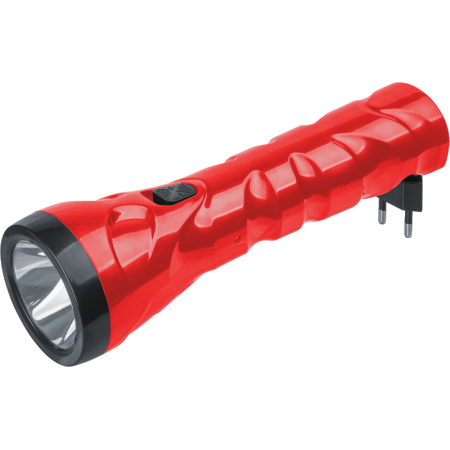Фонарь аккумуляторный NPT-CP22-ACCU Пласт.1LED 1Вт, прям.зар,акк.4.3В,1200 мАч