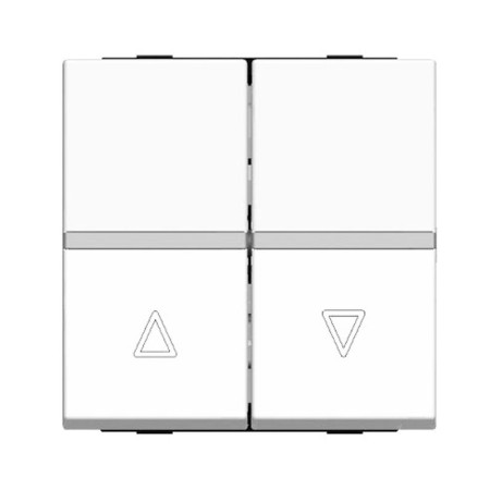 ABB Zenit Альп. белый Выключатель жалюзийный с фиксацией (2 мод)