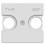 ABB Zenit Альп. белый Накладка для TV-R/SAT розетки, (2 мод)